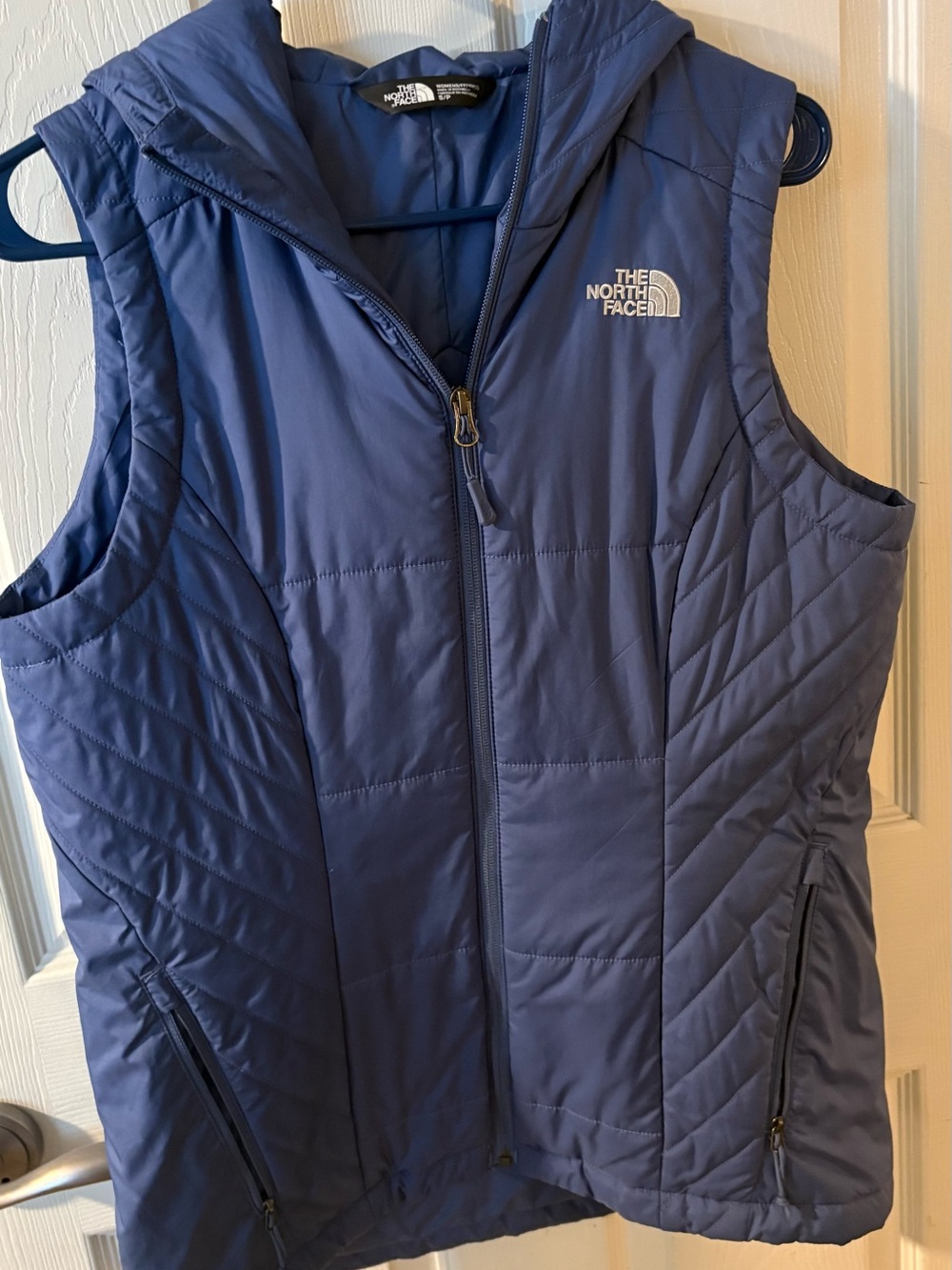 The North Face Women's Hooded Quilted Vest in Blue